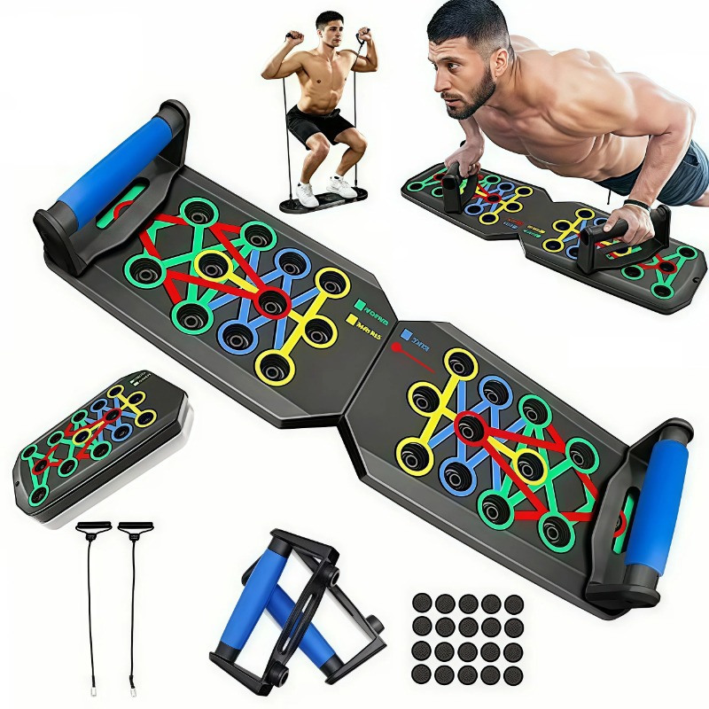 Gymnastic Bar Home - Foldable Push Up Board with Resistance
