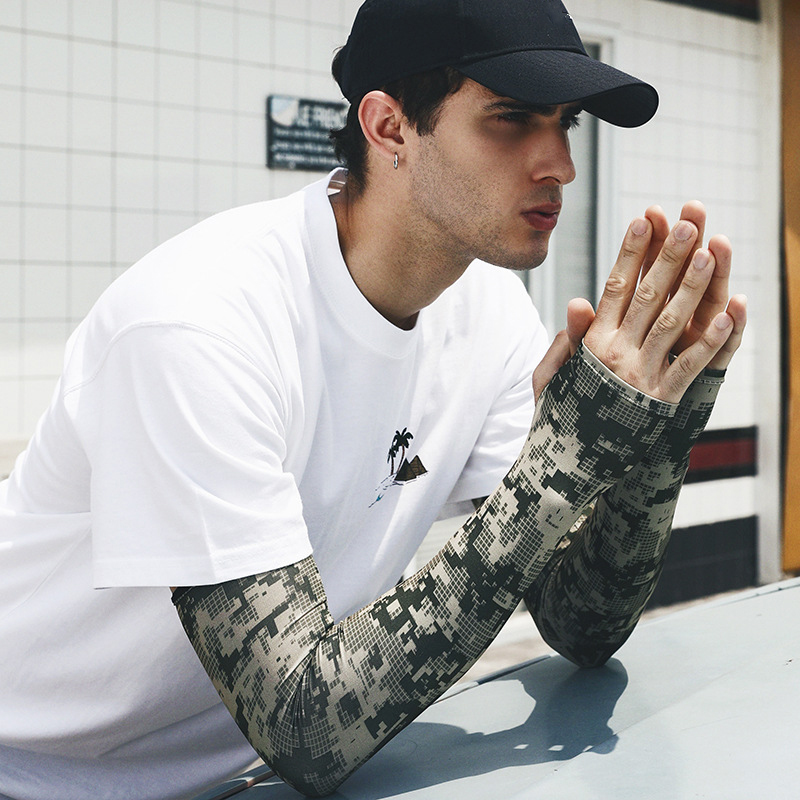 Uv Solar Arm Sleeve Men Summer - Outdoor Sport Gloves 评论和价格