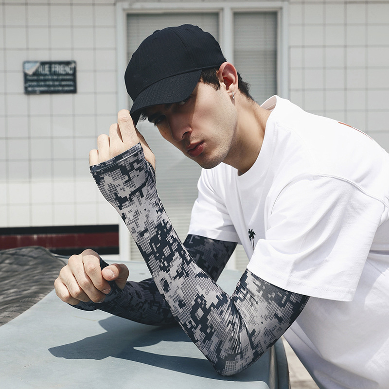 Uv Solar Arm Sleeve Men Summer - Outdoor Sport Gloves 评论和价格