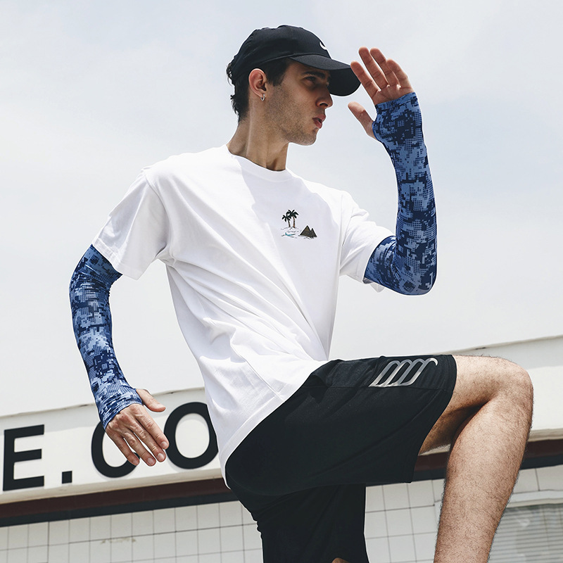 Uv Solar Arm Sleeve Men Summer - Outdoor Sport Gloves 评论和价格