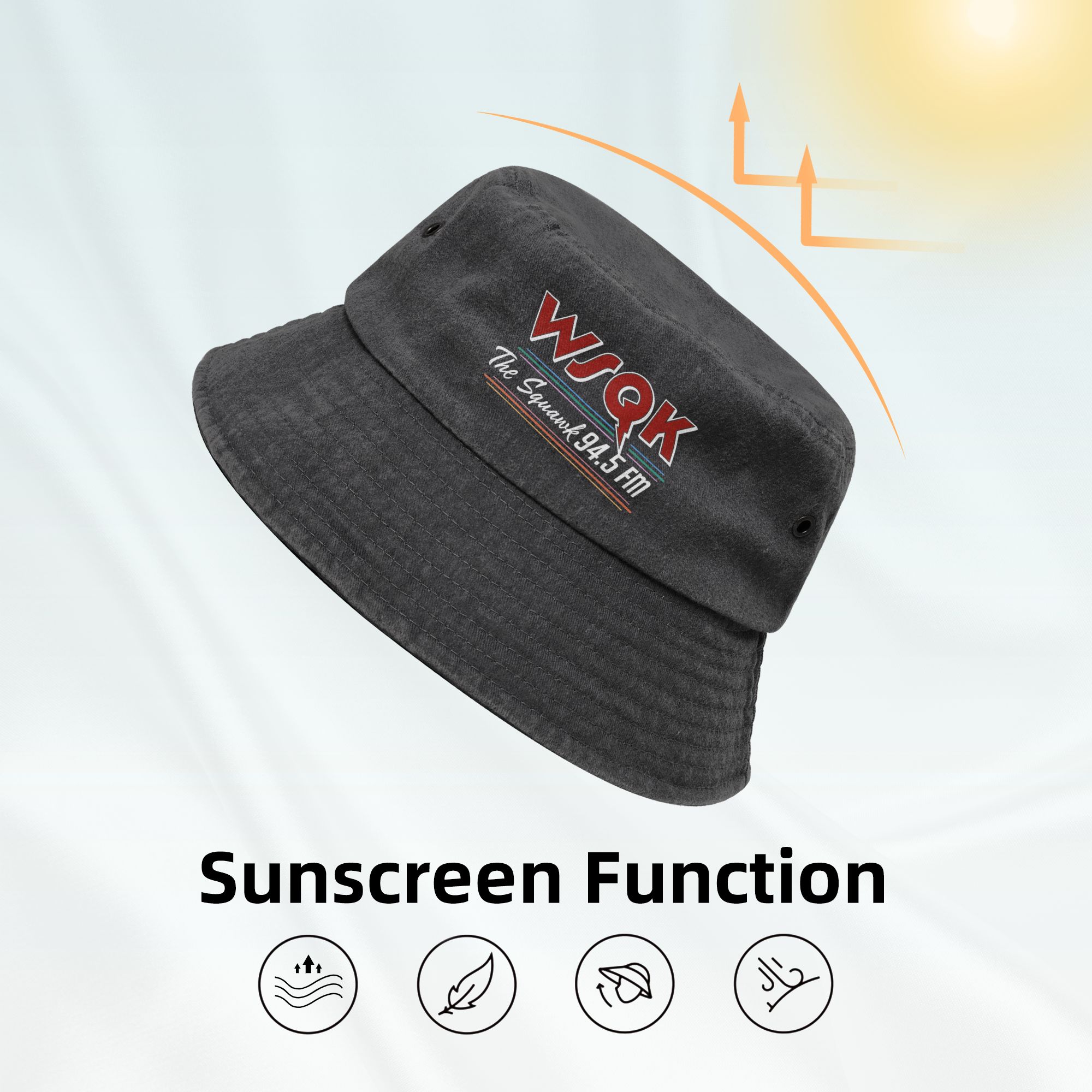 Unisex Bucket Hat WSQK The Squ - Outdoor Sport Ideas 评论和价格