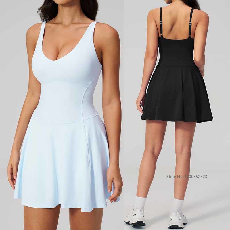 Women Quick-dry Sleeveless Spo - Outdoor Sport Dress 评论和价格