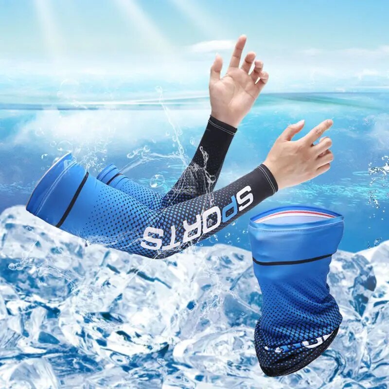 2Pcs Set Sun UV Protection Lon - Outdoor Sport Gloves 评论和价格