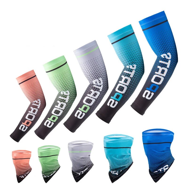 2Pcs Set Sun UV Protection Lon - Outdoor Sport Gloves 评论和价格