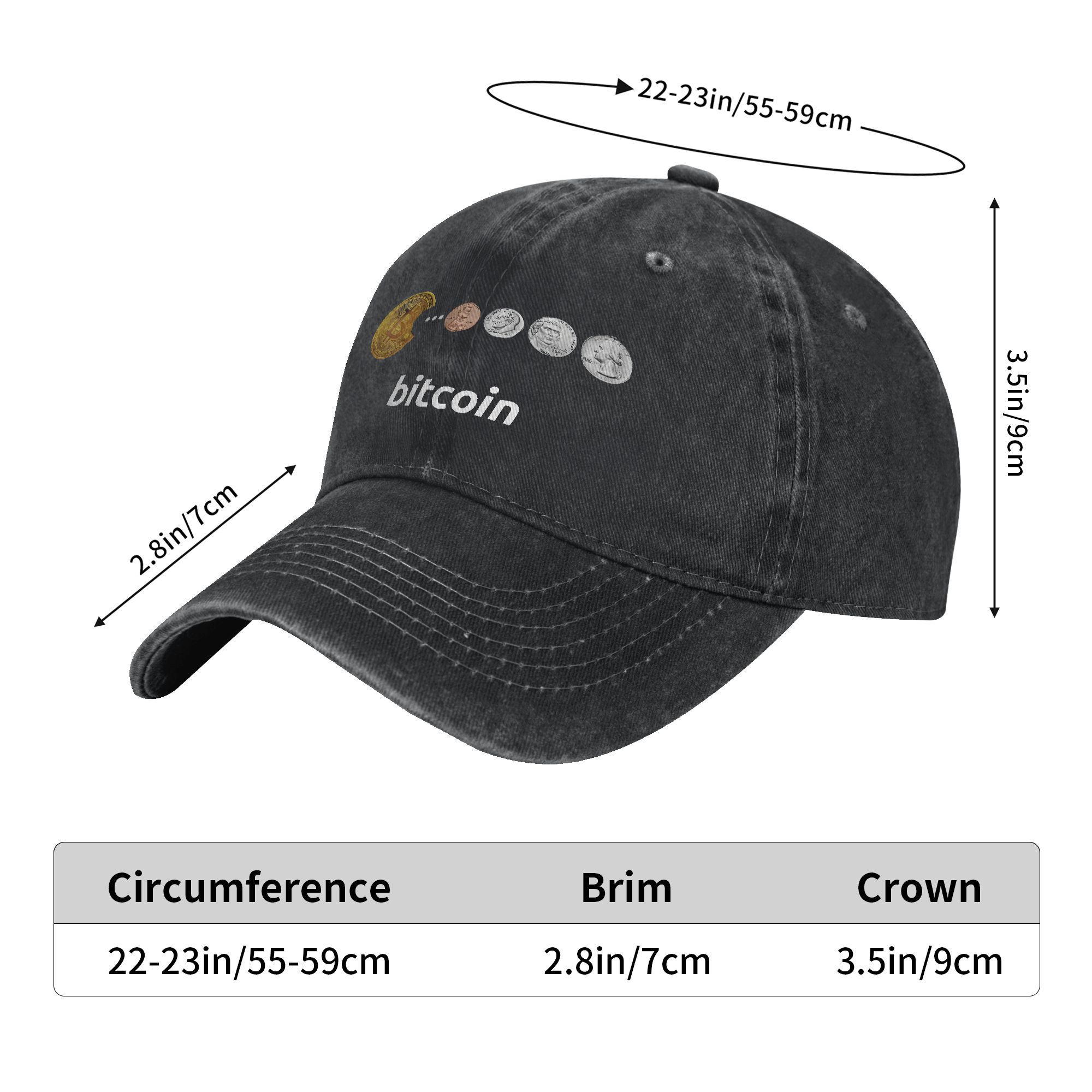 Bitcoin Sun Baseball Cap  y2k  - Outdoor Sport Ideas 评论和价格