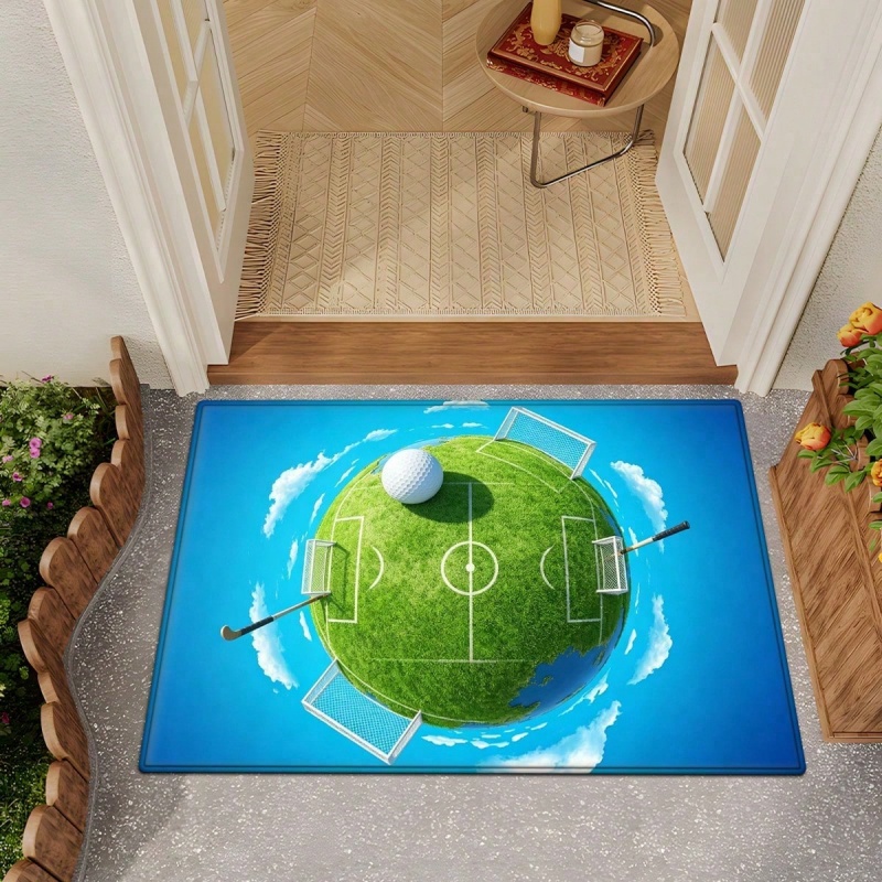Black Gray Swirl Soccer Print  - Outdoor Sport Area 评论和价格