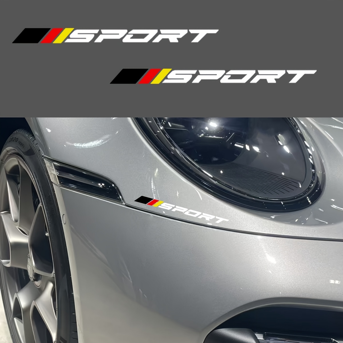 2PCS SPORT Logo 2D Flat Sticke - Outdoor Sport Logo 评论和价格