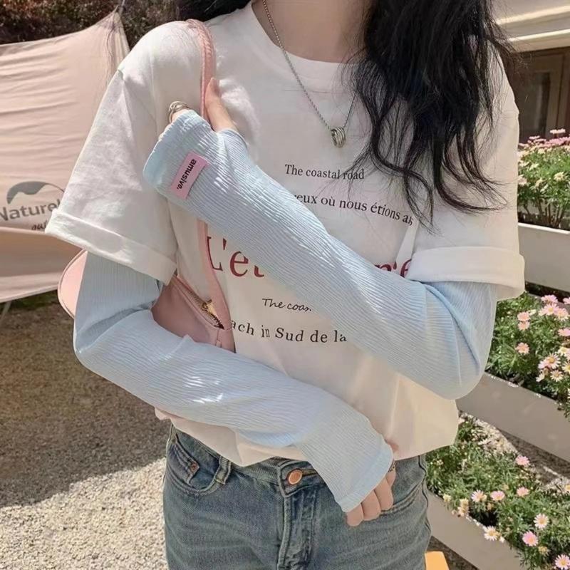 Uv Protection Arm Sleeves Cycl - Outdoor Sport Gloves 评论和价格