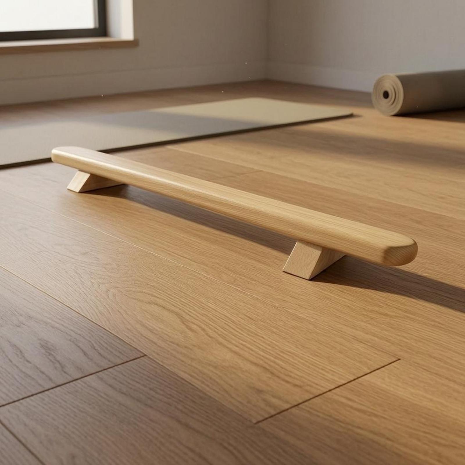 Wooden Gymnastics Bar with Rou - Gymnastic Bar Home 评论和价格
